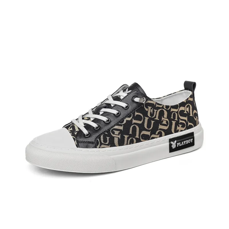 Playboy Playboy Cushioning Impact-Resistant Wear-Resistant Lightweight Slip-Resistant Canvas Shoes Men's-6
