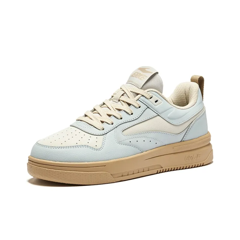 Erke Cool Play 2.0 Wear-Resistant Slip-Resistant Low-Top Skateboard Shoes Men's Moonstone Gray Wild Gray-2