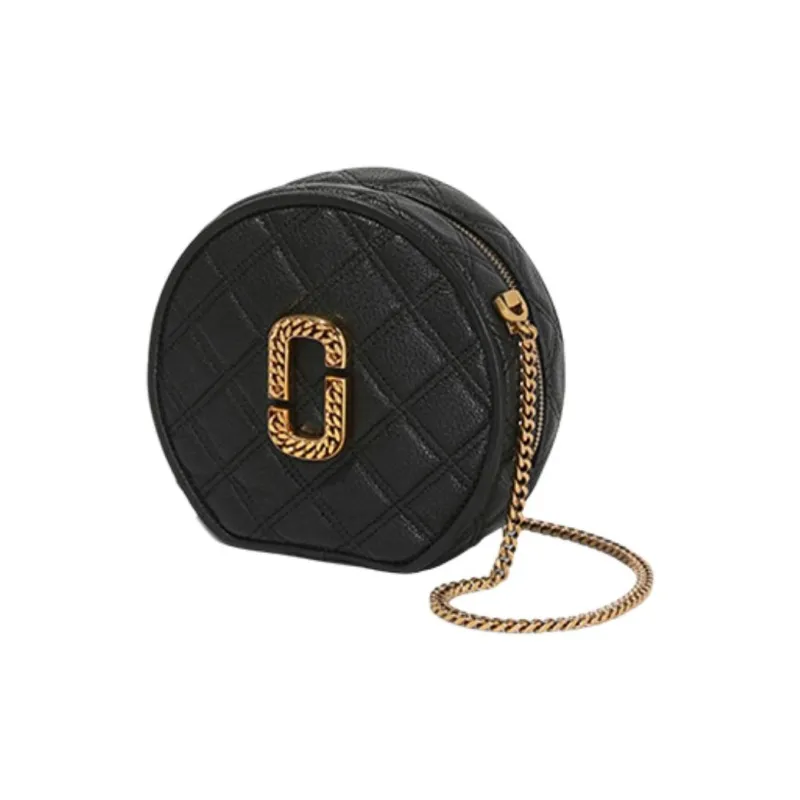 MARC JACOBS Cow Leather Crossbody Bag, Shoulder Bag Women's Beige/Black-1
