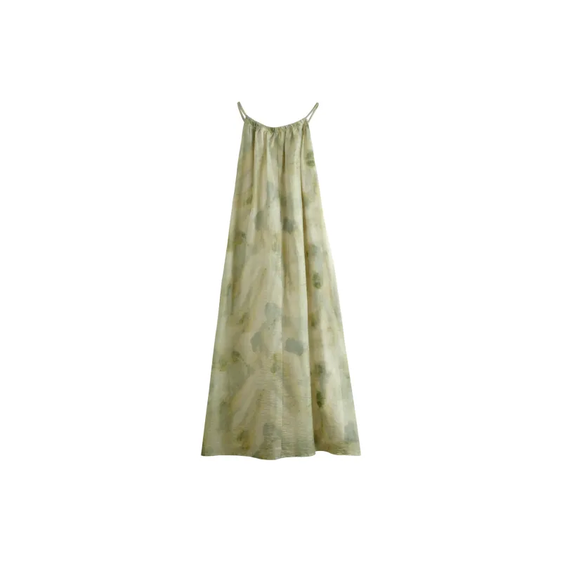 Olrain Sleeveless Dress Women's Green-1