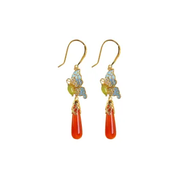 Love Agate Jade Earrings Women's