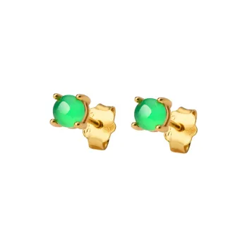 Honglangji Ice Type Jadeite Stud Earrings Women's