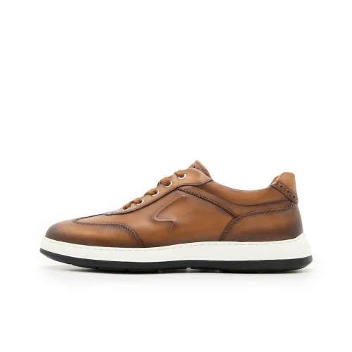 Satchi Skateboard Shoes Men Low-Top Chocolate