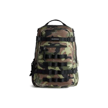 Balenciaga Camo Printed Army Space Small Backpack
