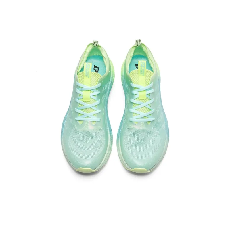 LPMX Running Shoes Men Low Top White Turquoise Green-3