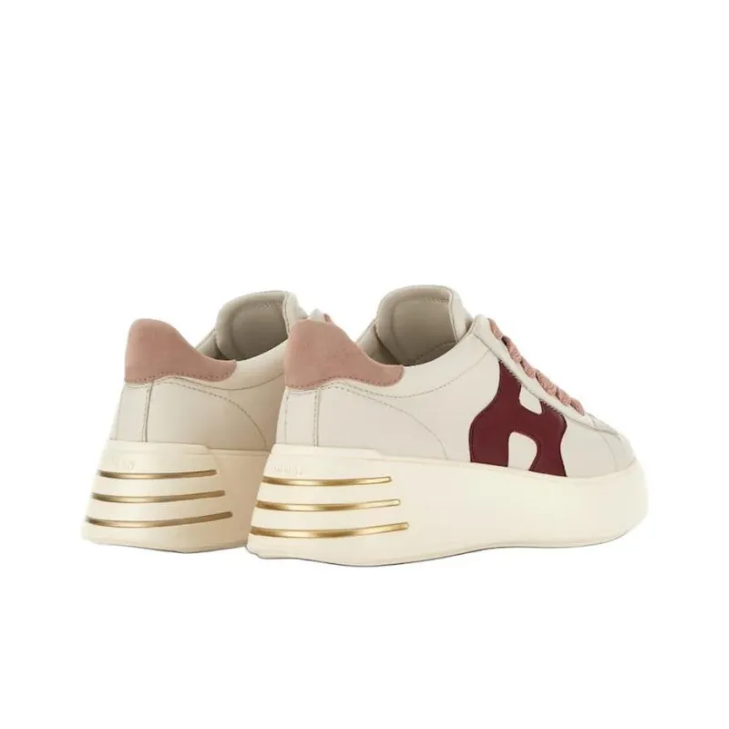 HOGAN Rebel Logo Patch Lace-Up Sneakers Women's-3