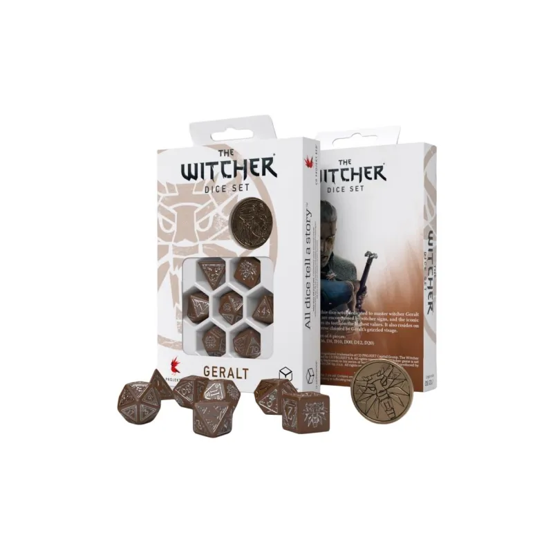 Q WORKSHOP The Witcher Dice Set Geralt Roach's Companion Board Games-0