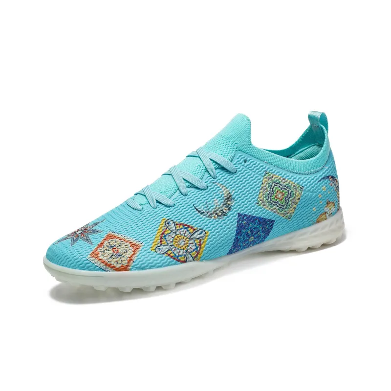 Saibi Slip Resistant, Abrasion Resistant, Waterproof Coverage Competition Training Multi Surface TF Soccer Shoes Unisex-7