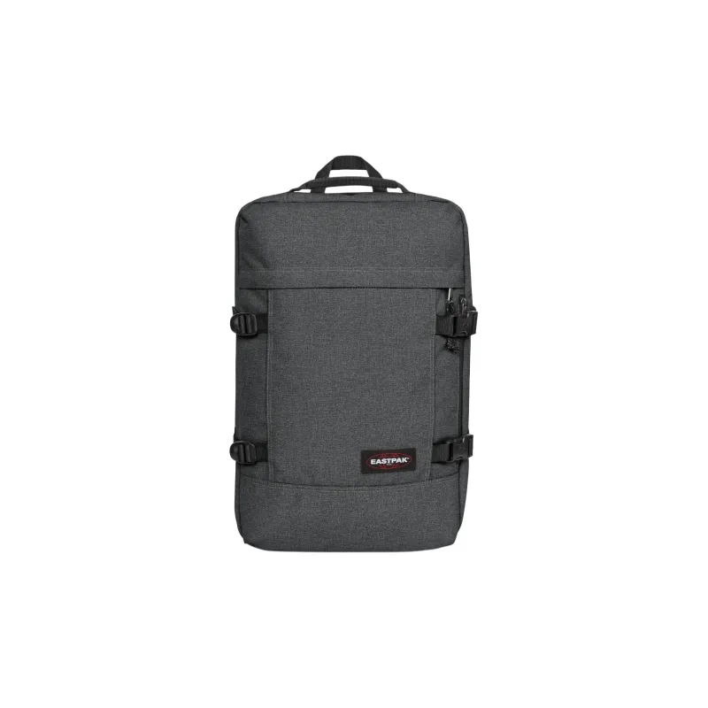EASTPAK Polyester Backpack Large Size Unisex Black Gray Color-0