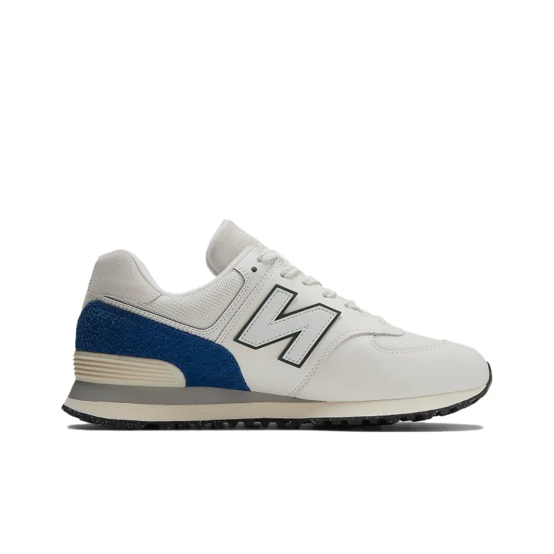 New Balance 574 White Royal Blue-1