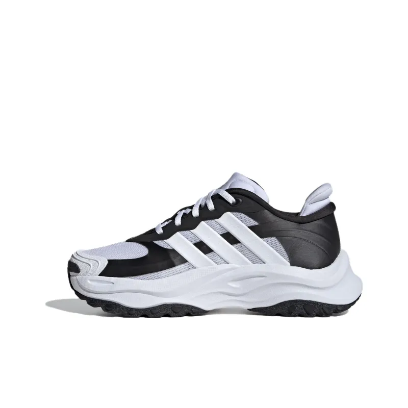 Adidas Maxxwavy Low Top Chunky Sneakers Unisex Black White-1