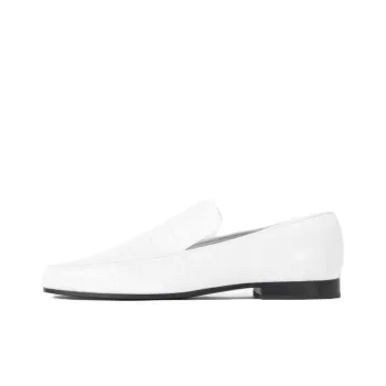 TOTEME Croco Loafers Women's White