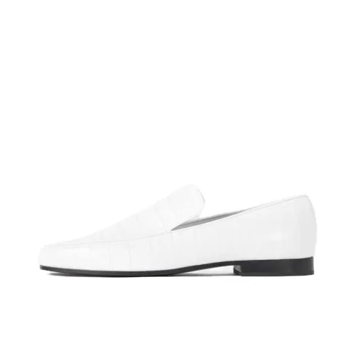 TOTEME Croco Loafers Women's White