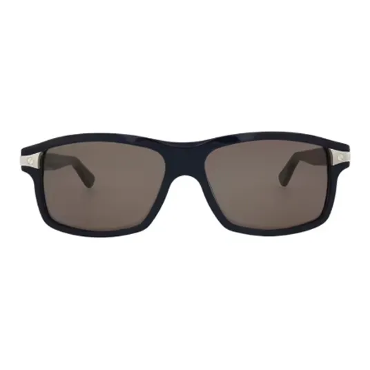 CARTIER Acetate Rectangular Sunglasses Women's Black-1