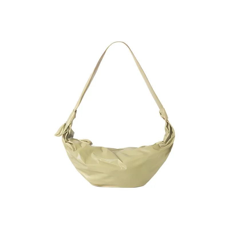 Lemaire Croissant Series Cow Leather Croissant Bag, Shoulder Bag, Crossbody Bag Women's Gray Mouse Green-0
