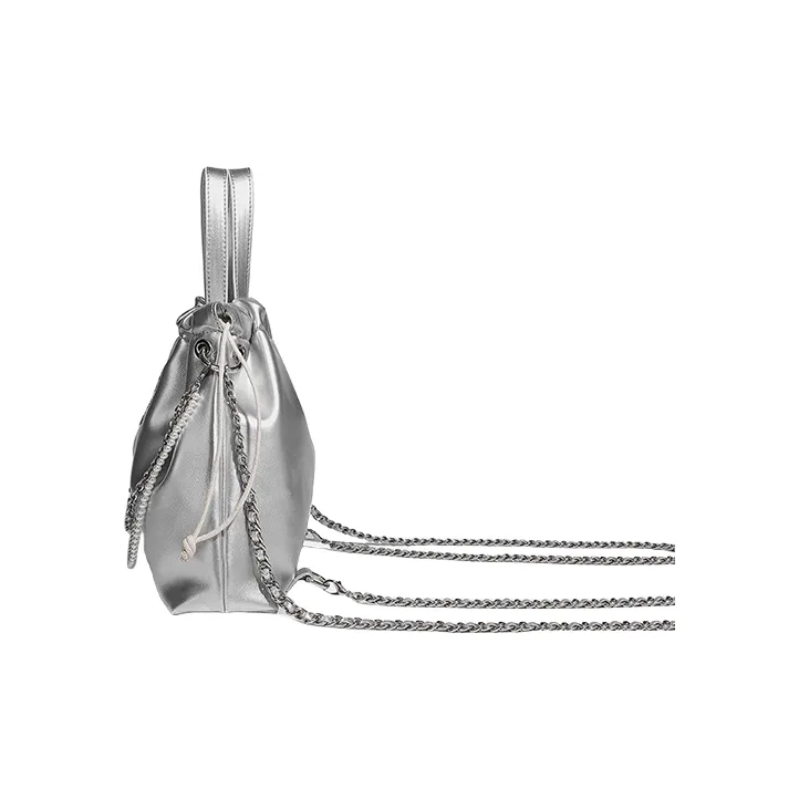 H YXIANG PU One Shoulder Handbags Regular Women's Silver/Black-2