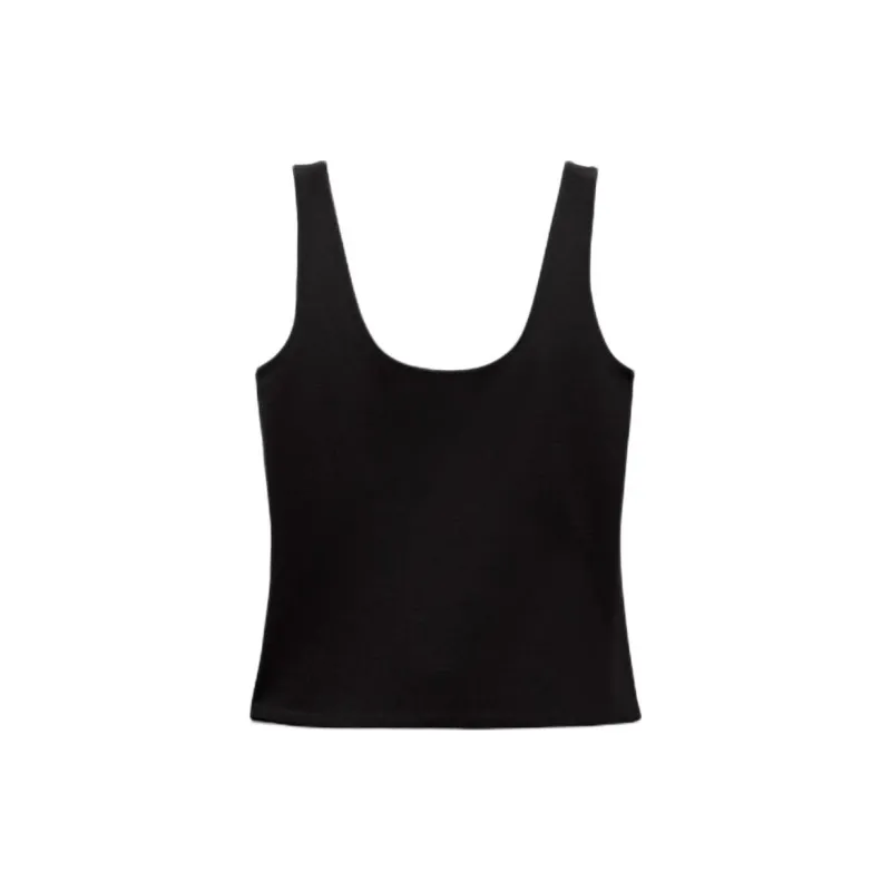 ZARA Tank Tops Women's Black-1