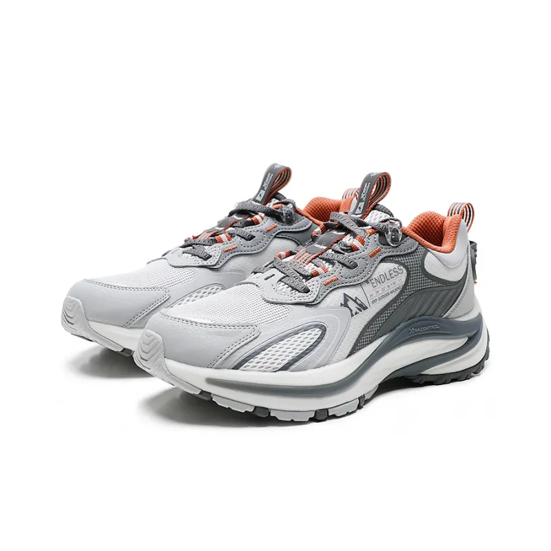 XTEP Outdoor Shoes Men Low Top Lunar Stone Gray/Ash Gray-2