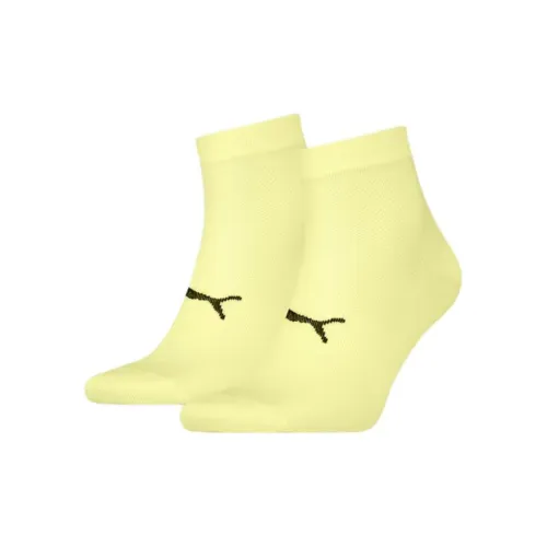 PUMA Ankle Socks Unisex 2 Pack Yellow