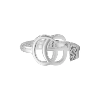 GUCCI Marmont 925 Sterling Silver Rings Women's Silver
