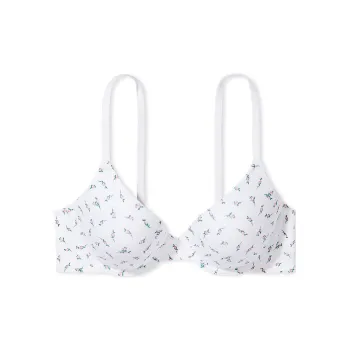 Victoria's Secret PINK WEAR EVERYWHERE WEAR EVERYWHERE LIGHTLY LINED T-SHIRT BRA / OWFP Bra Women's Luminous White