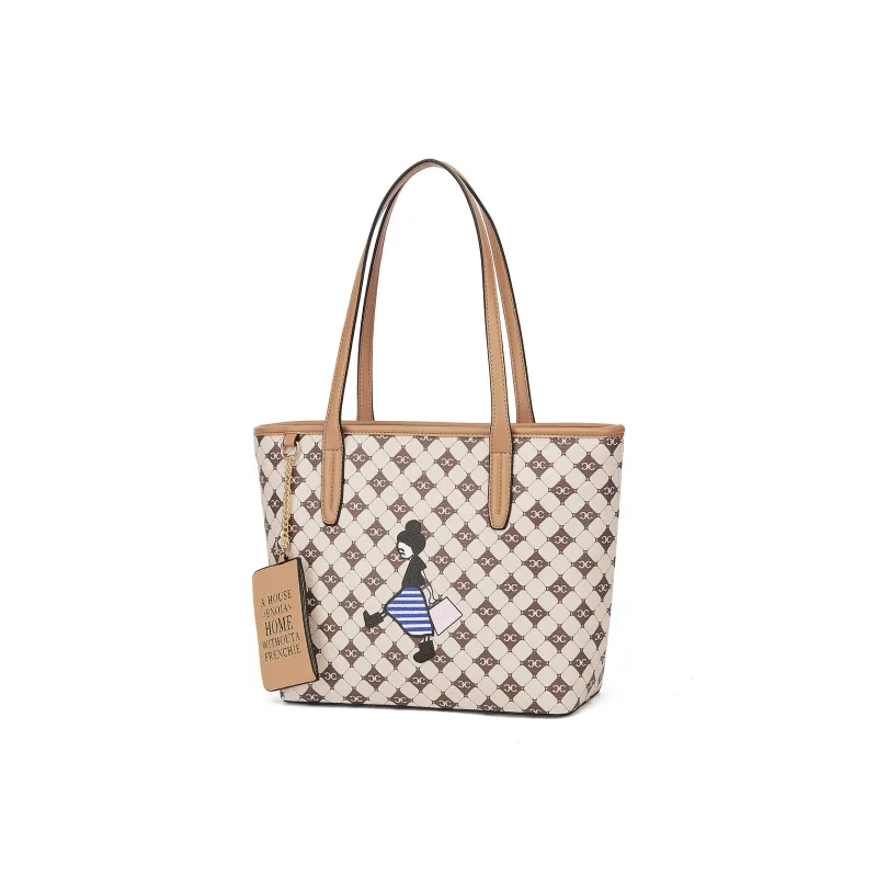 CORALDAISY Synthetic Leather Shoulder Bag Tote Regular Women's Multicolor-0