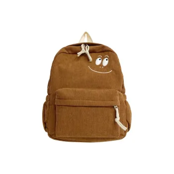 GEERDUN Corduroy Backpack Unisex Black/Gray/Green/Brown