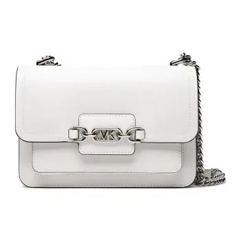 MICHAEL KORS Leather Chain Bag Small Square Bag Envelope Bag Crossbody Bag Women's White