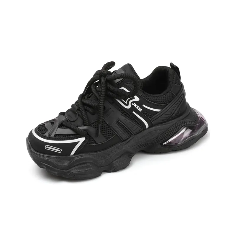 JKEM Cushioning Anti-Slip And Wear-Resistant Height Increasing Low-Top Chunky Sneakers Men's-1