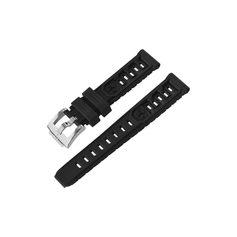 VAGENARI Water Resistant Rubber Strap Flat Head Rubber Band Engine Collection 20MM Watch Band Unisex-5