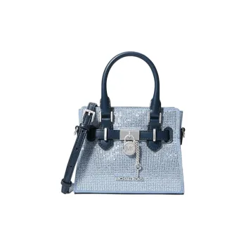 MICHAEL KORS Hamilton Series Washable Denim Handbag Shoulder Bag Crossbody Bag Extra Small Women's Denim Blue
