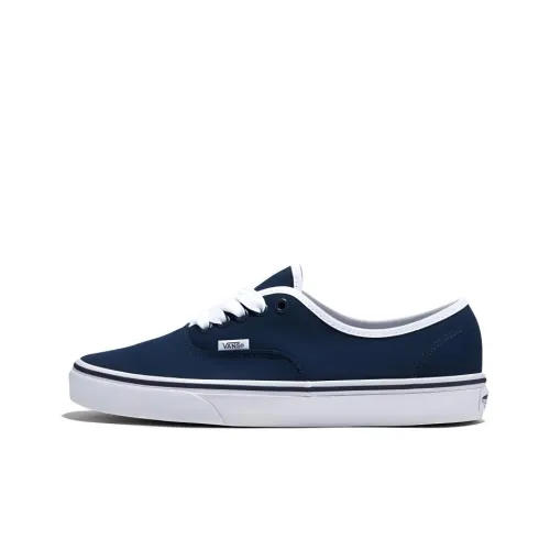 Vans Authentic Slip-Resistant Breathable Low-Top Canvas Shoes Unisex Dark Blue