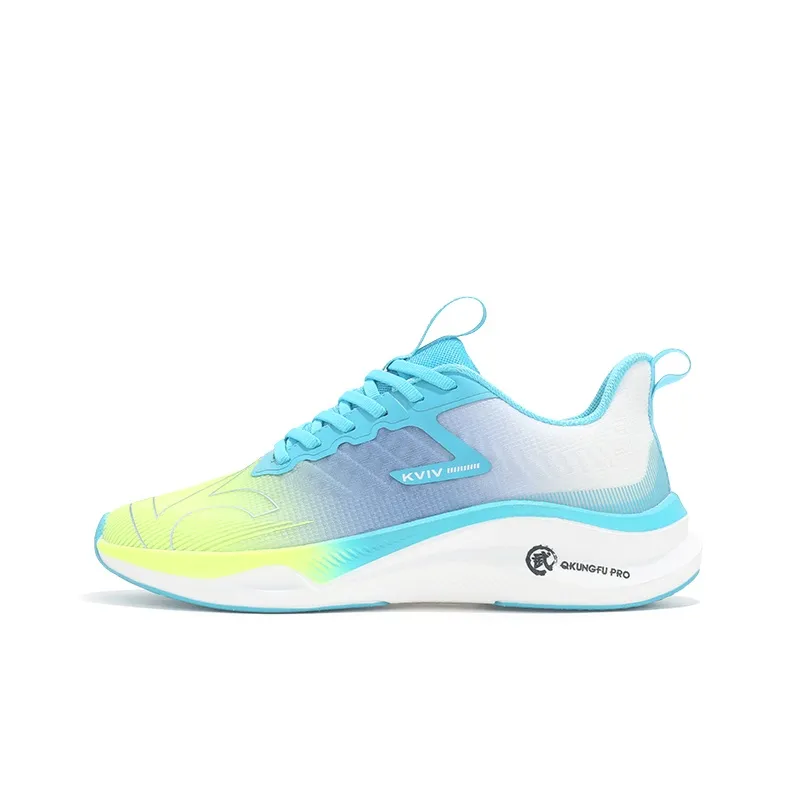 KVIV Cushioning Anti Slip And Wear Resistant Breathable Coverage Low Top Running Shoes Unisex White-15