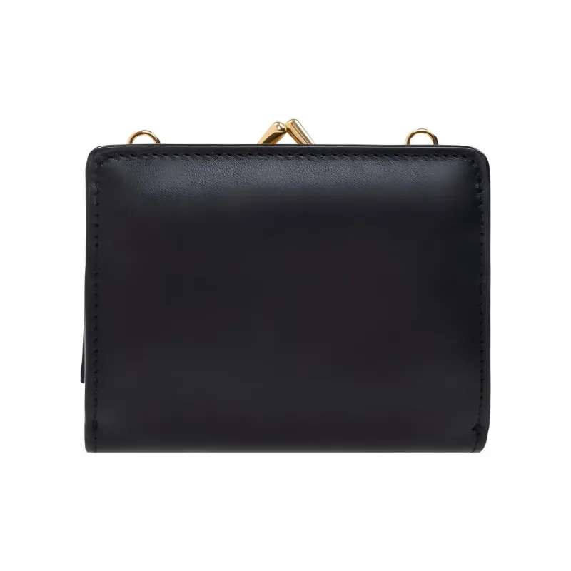 SAINT LAURENT Leather Shoulder Bag Knight Coin Purse Fanny Pack Mini Women's Black-3