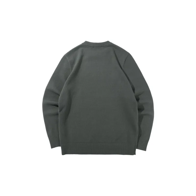 HLA Embroidered Crew Neck Long Sleeved Knitwear Men's-1