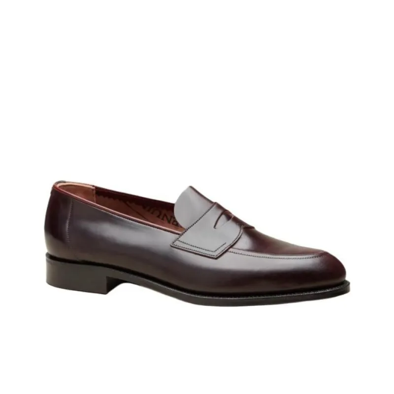 Edward Green Piccadilly Loafers Men's Burgundy-3