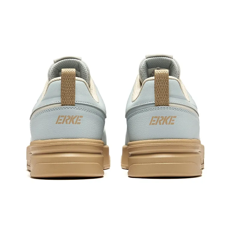Erke Cool Play 2.0 Wear-Resistant Slip-Resistant Low-Top Skateboard Shoes Men's Moonstone Gray Wild Gray-4