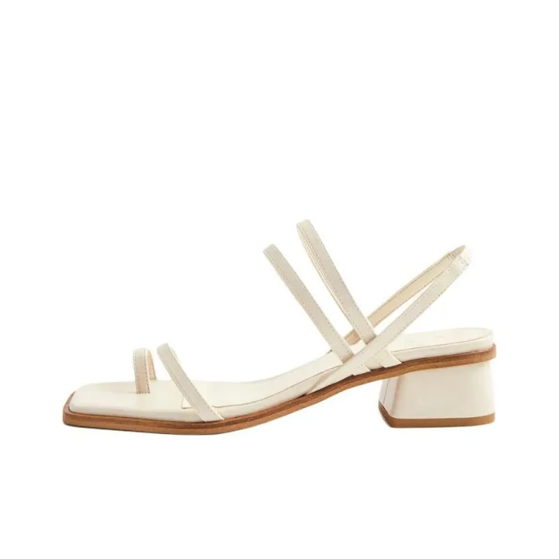 ALOHAS Marlowe Strap Sandals 5cm Women's Cream-0