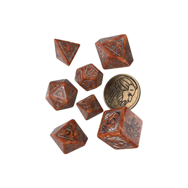 Q WORKSHOP The Witcher Dice Set. Geralt   The Monster Slayer Board Games-1