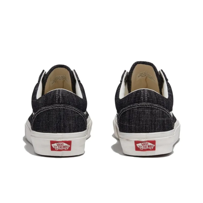 Vans Old Skool Collection Anti Slip Wear Resistant Low Top Skateboard Shoes Unisex Black-3