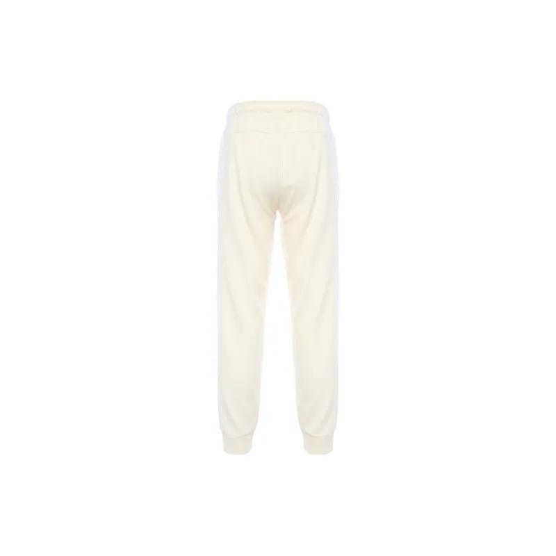 Adidas Knitted Sports Pants Women's Beige-2