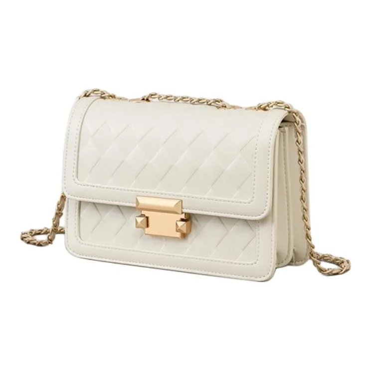 C°BANNER Cow Leather With Synthetic Leather Shoulder Bag Regular Women's Milkshake White-2