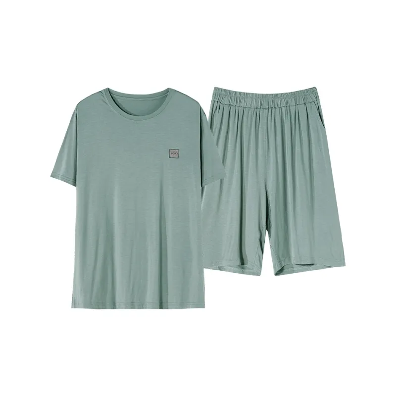 The Story Of The Flower Season Pajama Set Men's Ocean Green-0
