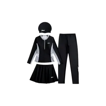 XTEP Swimming Sets Polyester, Polyamide, Elastane Beach, Hot Spring, Swimming Pool, Seaside Women's Black