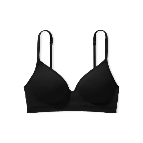 Victoria's Secret PINK SEAMLESS WIRELESS PUSH-UP BRALETTE / PB Bra Women's Pure Black