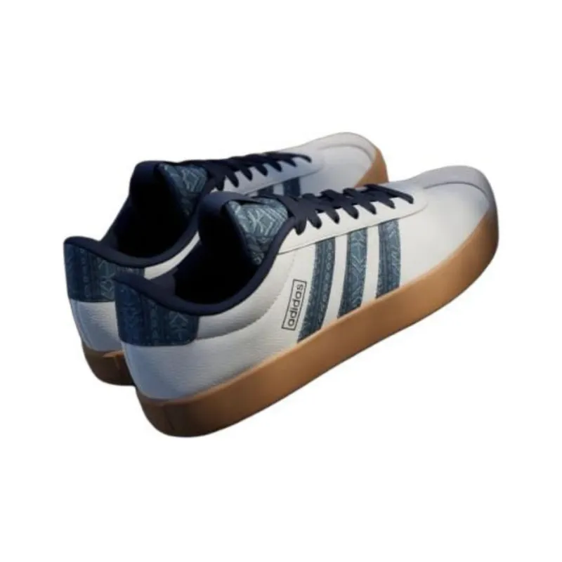 Adidas Vl Court 3.0 Off White Night Indigo Gum Women's-2