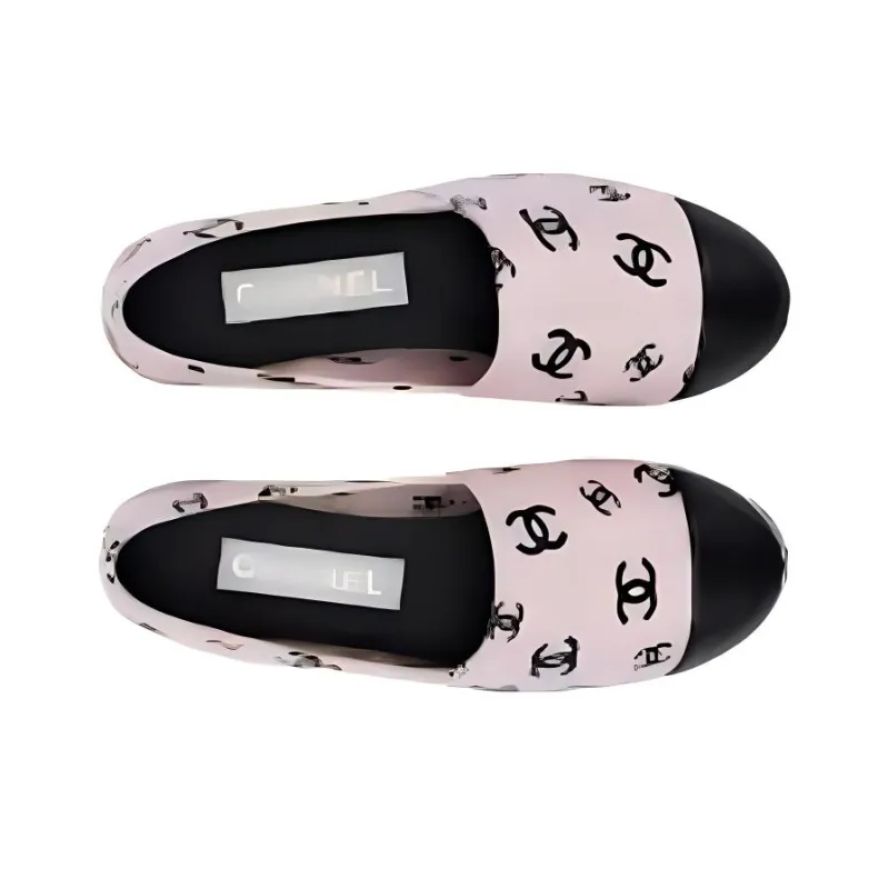 CHANEL Casual Single Shoes Women's Pink-3
