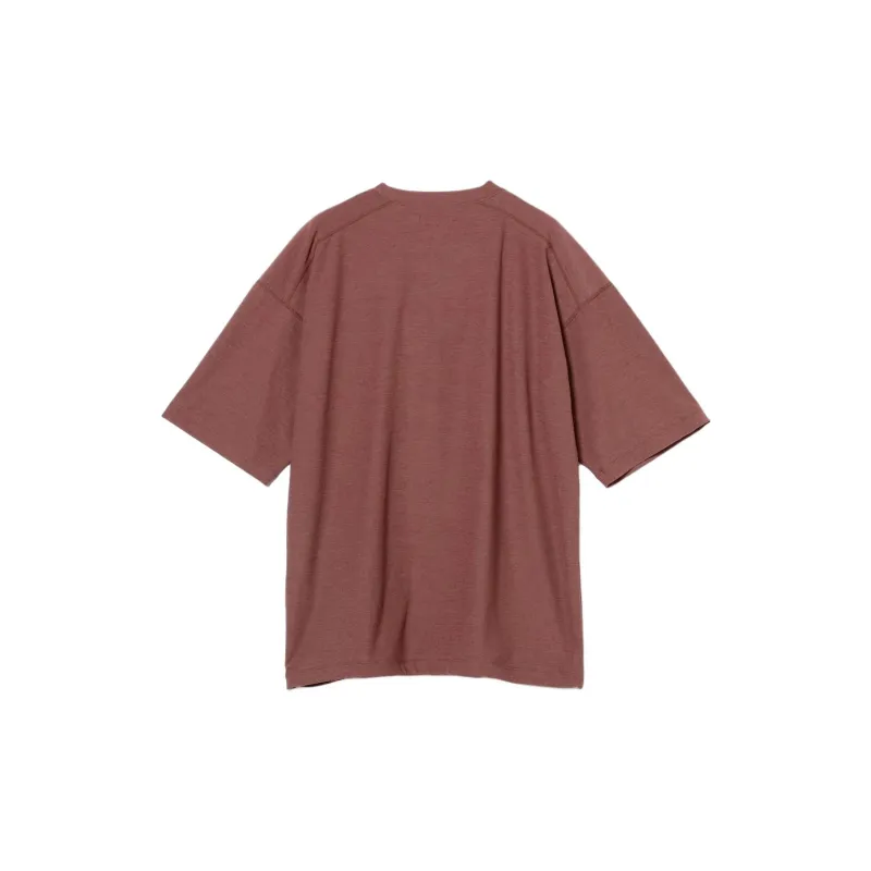 Beams T Shirts Men Burgundy-1