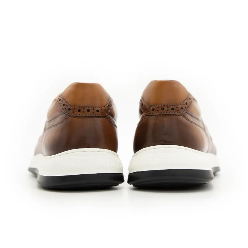 Satchi Low Top Skateboard Shoes Men's Chocolate-4