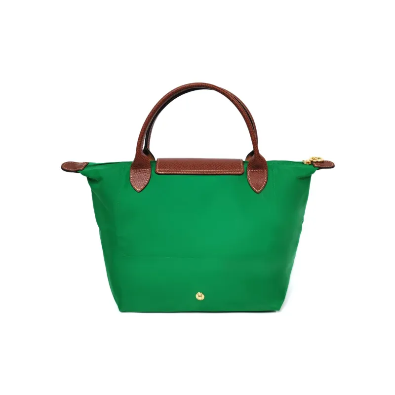 LONGCHAMP Le Pliage Polyamide Canvas With Leather Canvas Bag Dumpling Bag Handbags Small Size Women's Green-3